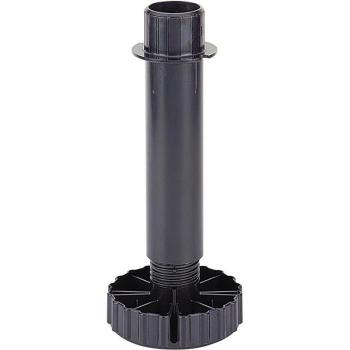 Piedino Regolabile in Plastica Nera Hettich