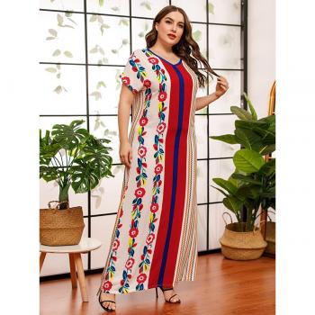 African Dashiki Plus Size Dress
