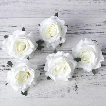 5pcs Large Silk Rose Heads