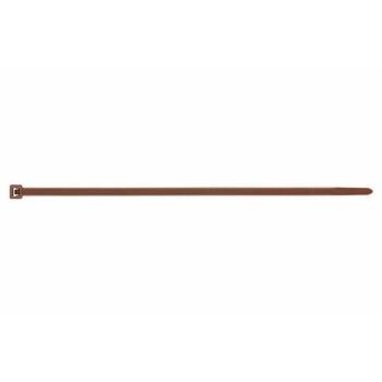 Pack de 100 colliers de serrage marron en nylon 4,8 x 290 mm