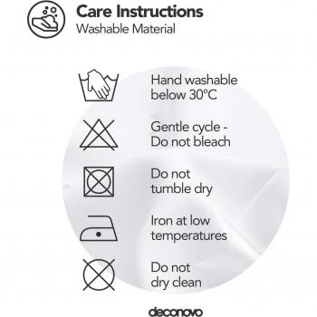 Deconovo Star Foil Printed Blackout Curtains 46 x 54 Inch Greyish White