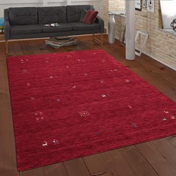 Tapis salon adulte rouge tissé à la main Paco Home – 120 × 170 cm