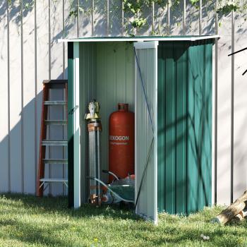 Outsunny 4.5ft x 2.5ft Metal Garden Storage Shed