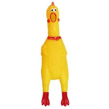 Funny Squeezing Chicken Pet Toy 16cm