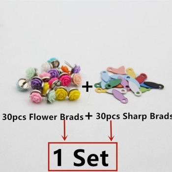 Scrapbooking Blüten-Brads mit Drehfunktion