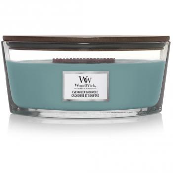 WoodWick Fragancias para habitaciones Velas perfumadas Ellipse Evergreen Cashmere
