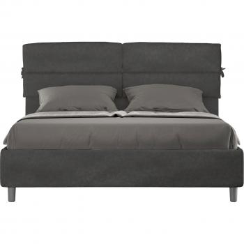 Doble Tapizado Cama 160x210 Gris Nandy