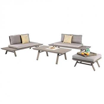 Garden Pleasure Garten-Essgruppe »CELIA«, (7 tlg.), mit bequemer Polsterung