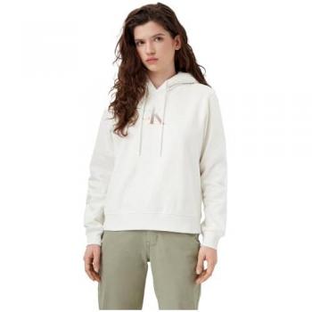 Gradient Ivory Cotton Hoodie for Women L
