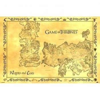 Póster Mapa Antiguo Juego de Tronos 61 x 91.5 cm