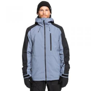 Quiksilver Mission Block Jacke für Männer – Farbpalette Blau & Schwarz – M