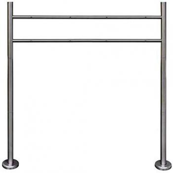 Stainless Steel Double Mailbox Stand (vidaXL)
