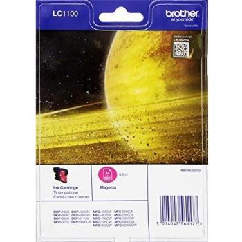 Cartouche Magenta Origine 325 pages Boîte Rigide Brother LC1100MBP