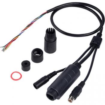 Waterproof POE Cable FS5712R Black ISO 1500V High Voltage Isolation 10/100M