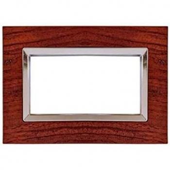 SANDASDON SD68003-66LG Placca Elegance 3M Colore Legno Noce Scuro Compatibile Con Bticino Matix