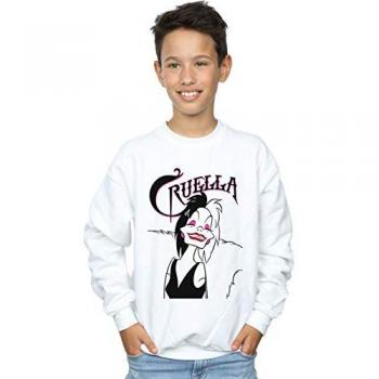 Disney Boys Cruella De Vil Evil Smile Sweatshirt