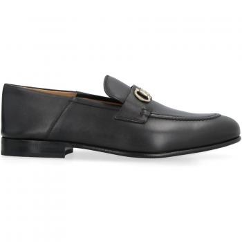 Ferragamo Women's Leather Loafers in Black