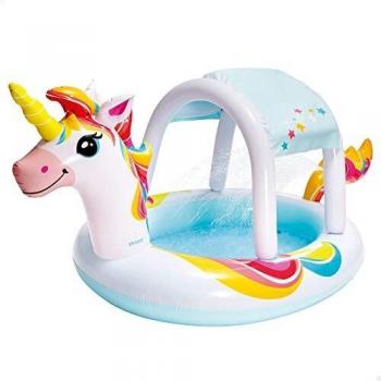 Intex Aufblasbares Planschbecken Einhorn mit Dusche 254 x 132 x 109 cm
