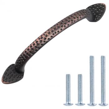 AmazonBasics Triangle Foot Cabinet Handle, 5.5 Length, Oil Rubbed Bronze, 10-Pack