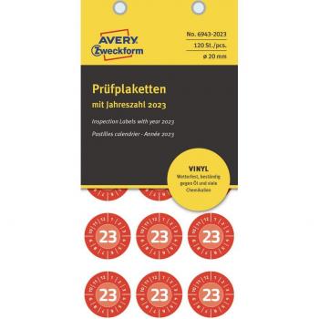 Avery 30 mm Green Weather Resistant Inspection Label 6944‑2026