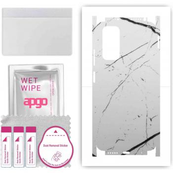 Funda adhesiva de mármol blanco para Redmi Note 11S