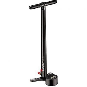 Pompe à pied en aluminium Lezyne avec manomètre digital et tuyau extra long