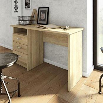 Bureau Structuré 120×48,1×72 cm – Chêne Fonctionnel