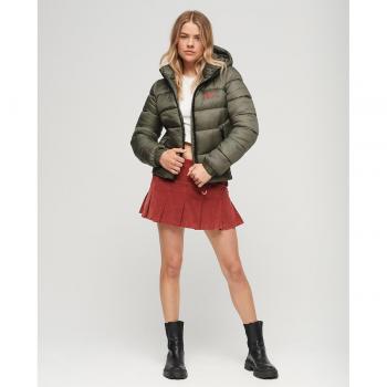 Chaqueta Acolchada Puffer Sports Verde de Superdry para Mujer