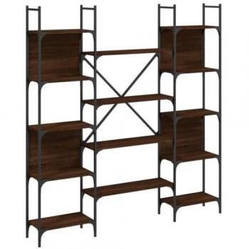 Libreria Rovere Marrone 155,5x24x166,5 cm in Legno Multistrato cod mxl 109829