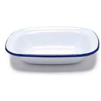 Vintage Zodiac Enamel Pie Plate 20cm x 14cm