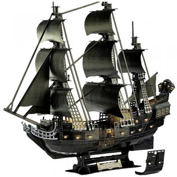 Revell Piratas del Caribe: La Venganza de Salazar Puzzle 3D Edición LED Perla Negra
