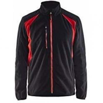 Chaqueta Blaklader de micropolar negra y roja XXXL