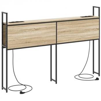 Tête de lit design Chêne Sonoma 120 cm avec rangement