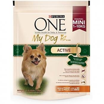 Purina One Pienso Mini Perro Active Seco Pollo Y Arroz 800 Gr