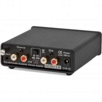 Préampli pour platine vinyle MM/MC Project Phono Box USB V DC Noir