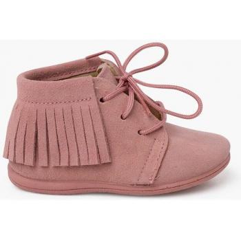 Botas de Piel con Flecos y Cordones para Primeros Pasos by Pisamonas