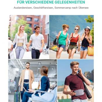 Sport‑Geldbeutel FREETOO – Herren & Damen, Schwarz