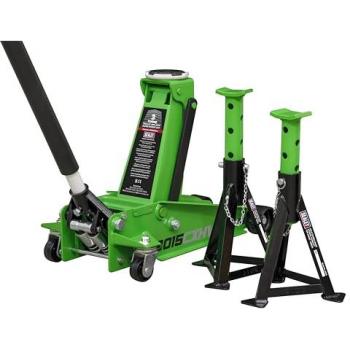 3 Ton Capacity Sealey Trolley Jack & Axle Stand Duo