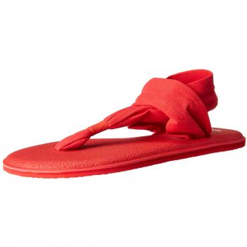 Sanuk Yoga Sling#2 Spectrum, Tongs Femme, Tomate, 37 EU