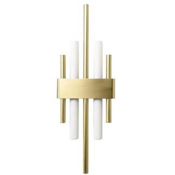 Massiv Messing Wandleuchte, 50,5 cm, Art Déco Design