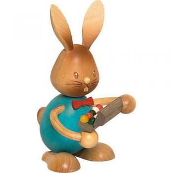 Dregeno Erzgebirge Osterhase Hase »Stupsi« mit Eierschachtel BxHxT 70x130x90mm NEU
