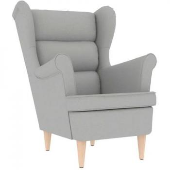 Sillón de Tela Gris “Nube” 74×84×100 cm – VidaXL