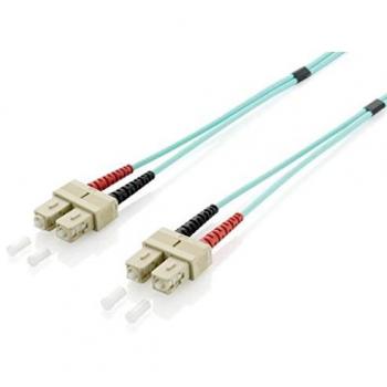 Equip LWL Patchkabel, SC/SC, 50/125µ, OM3 Türkis (0.50 m), Netzwerkkabel