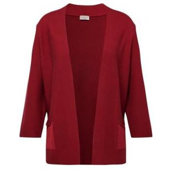 RABE Damen Strickjacke rot V-Ausschnitt