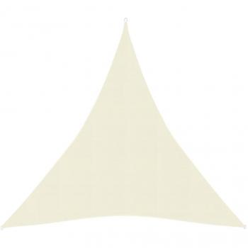 Cremeweißes Sonnensegel 160 g/m² 5x7x7 m HDPE