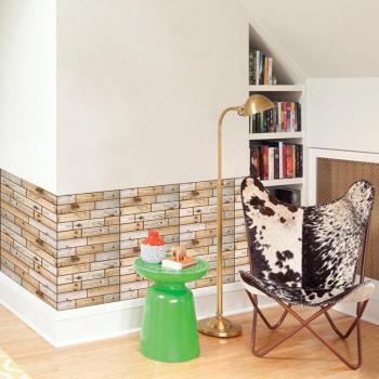 3D Brick Pattern PVC Wall Decal