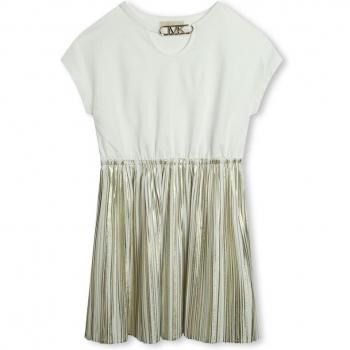 Robe beige plissée Michael Kors pour jeune fille 6A