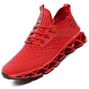 Casual Walking Sneakers in Red