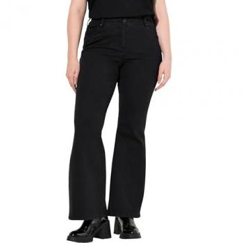 Ulla Popken Regular-fit Bootcut-Jeans für Damen, Größe 48