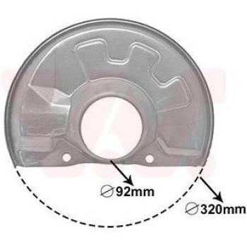 Lamiera antispray freno Van Wezel 5940372